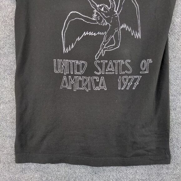 Retro Led Zeppelin United State of America 1977 T-Shirt Mens Small Black 2020 - Picture 8 of 12